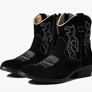 Dingo black suede cowboy boots women's size US 10M